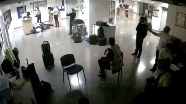 Ryanair shared CCTV footage which they said exposed staff staging the photo