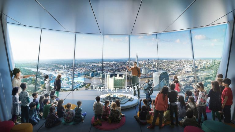 A key feature of The Tulip will be a hi-tech education facility at the top