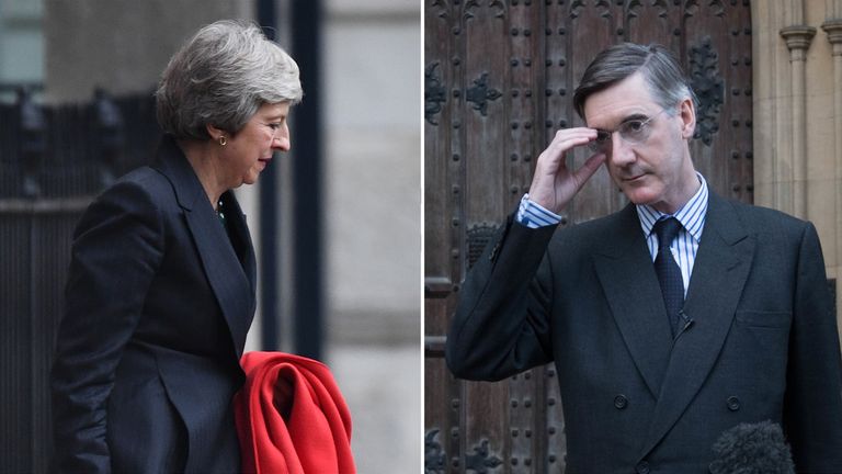 Theresa May is under threat after Jacob Rees-Mogg submitted a letter of no confidence