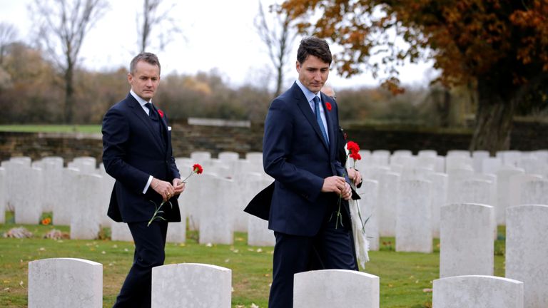 Justin Trudeau has been at the Canadian graves in France