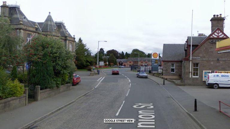 Police were called to an incident in Union Street, Coupar Angus, early on Sunday