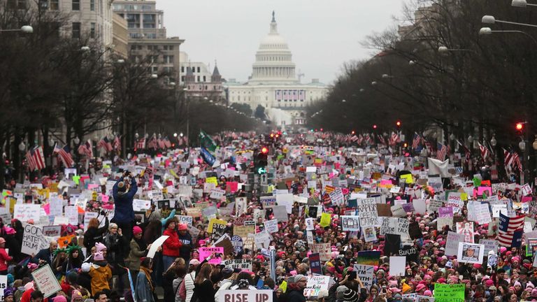 Over 3.5 million people attended the Women&#39;s March in 2017