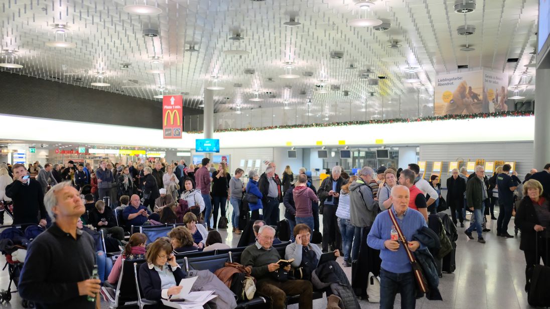 Flights suspended at Hanover airport after man drives vehicle onto runway