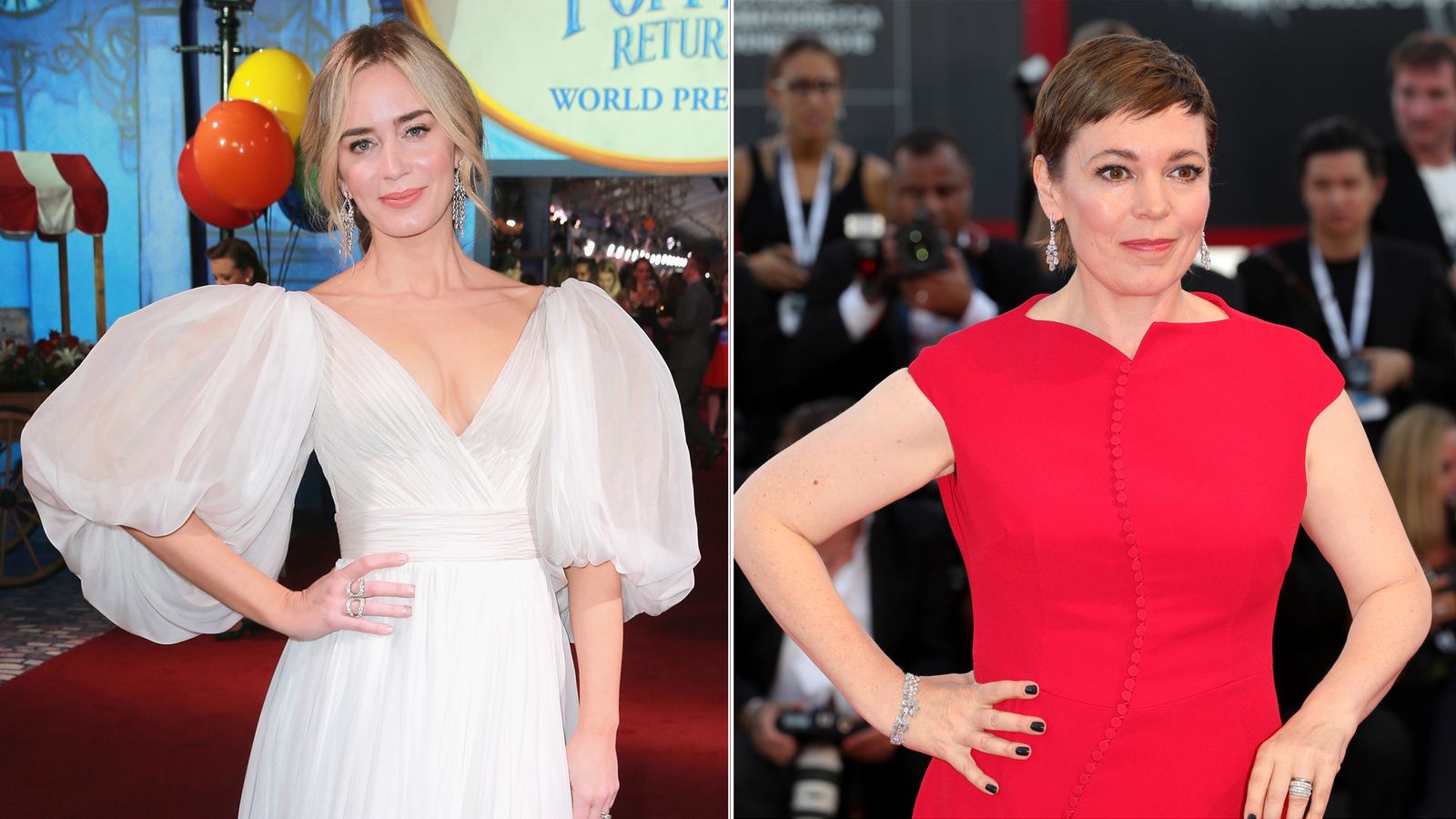 Emily Blunt and Olivia Colman among British stars in Golden Globe