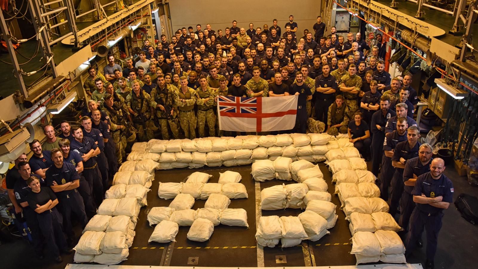 Royal Navy ship's massive £75m drugs haul on the Gulf 'Hash Highway