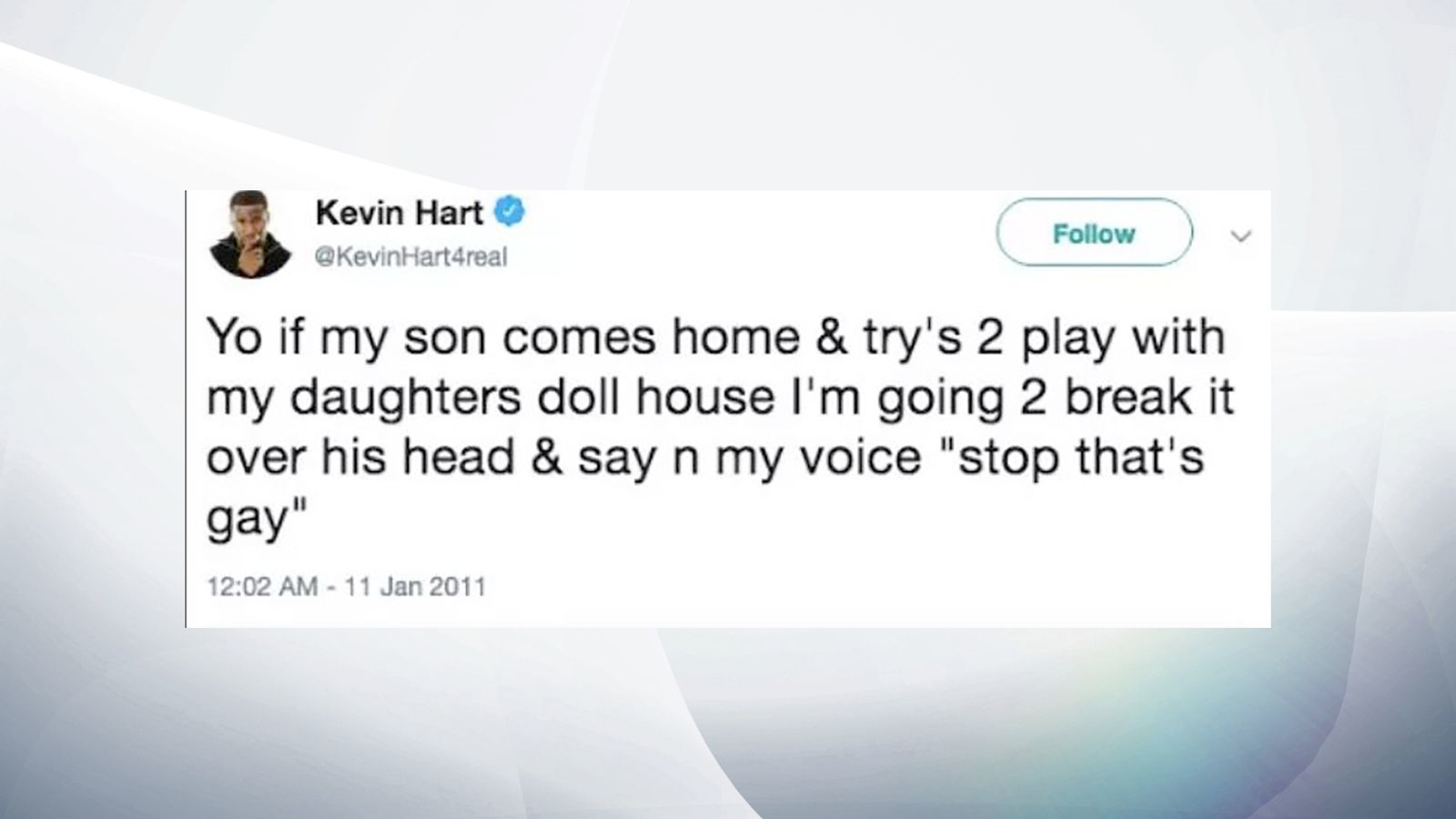 Kevin Hart steps down as Oscars host over homophobic tweets Ents