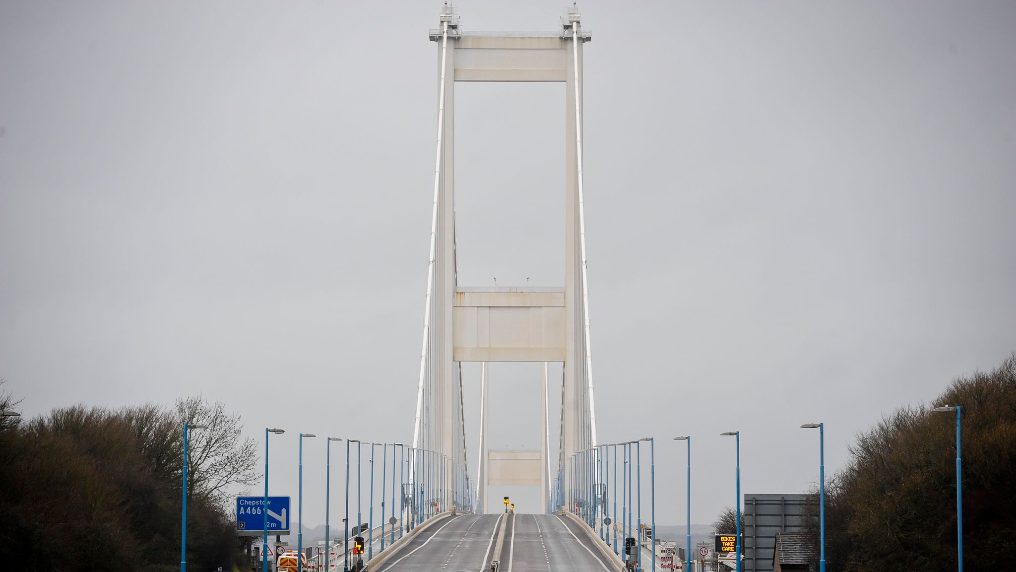 Severn Bridge shuts after man scales tower to fly a drone UK