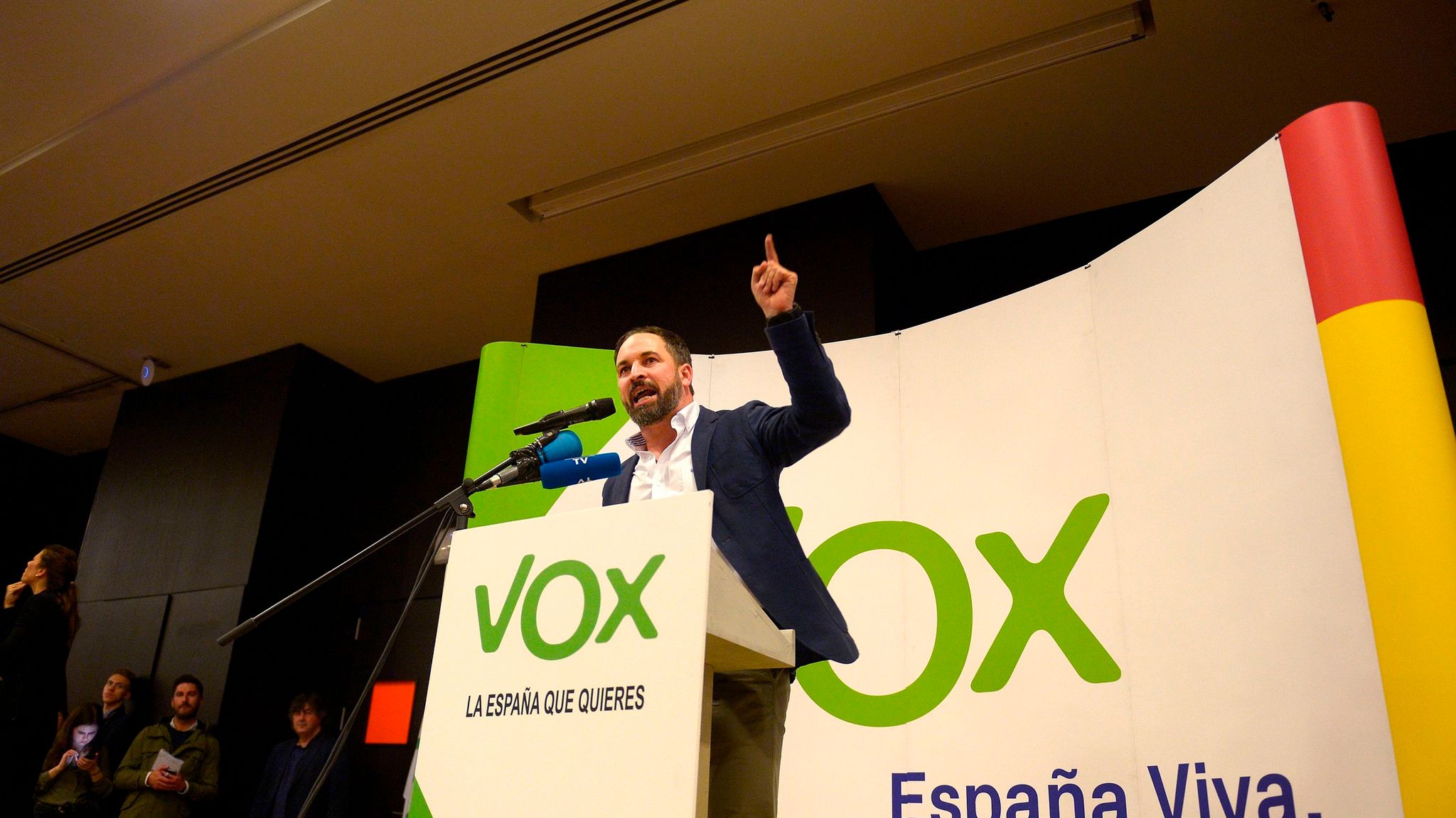 Span right. Far-right party vox.