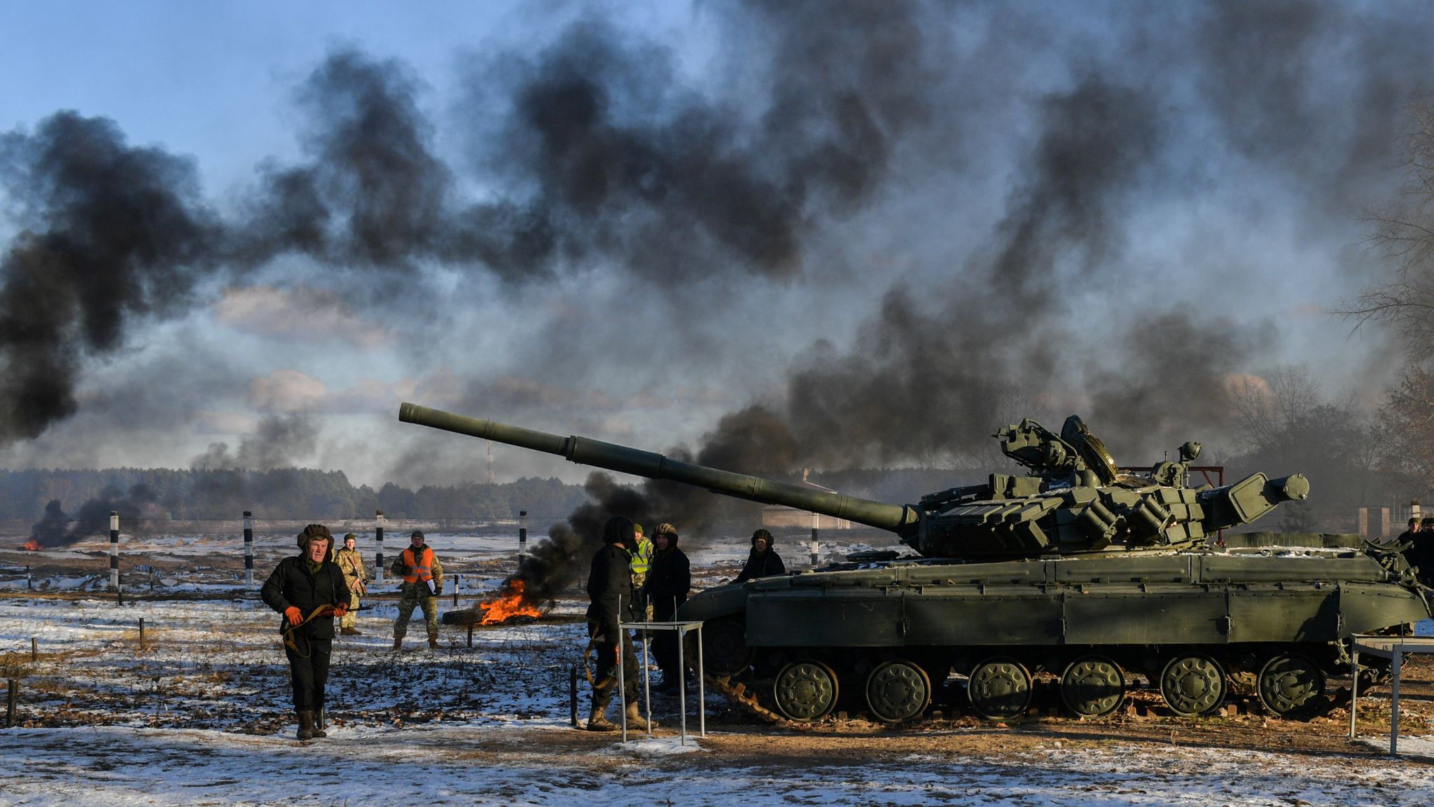 Ukraine calls up reservists over Russian invasion fear | World News | Sky  News