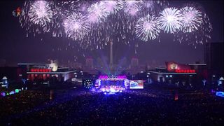 Pyongyang held a concert before the fireworks lit up the sky