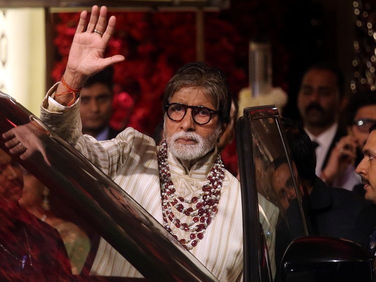 Amitabh Bachchan was among the famous faces at the wedding