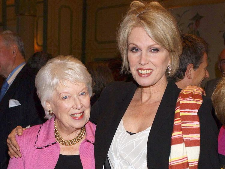 Dame June Whitfield and Joanna Lumley
