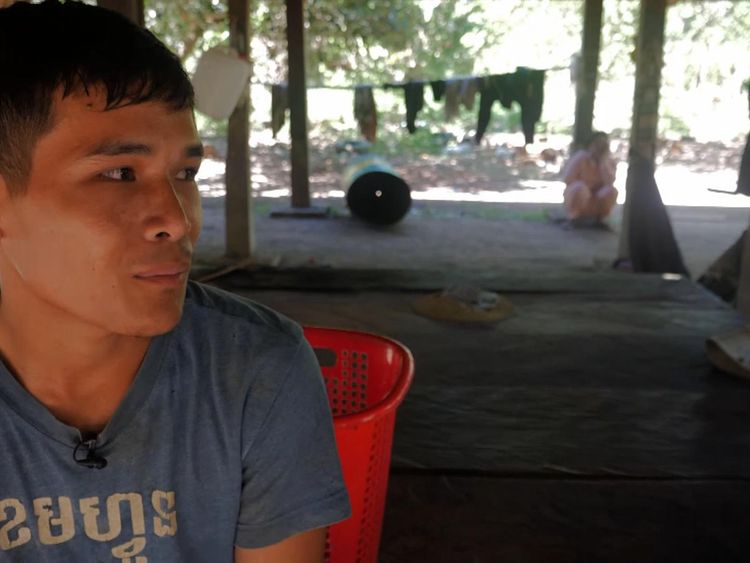 Bun Lai, 22, developed a fever after going to cut wood and tested positive for malaria
