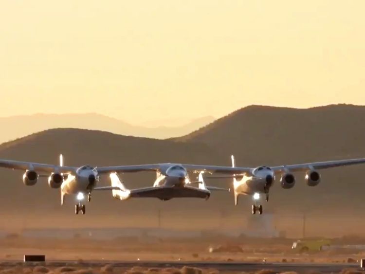 The VSS Unity took off the Mojave Desert early on Thursday 