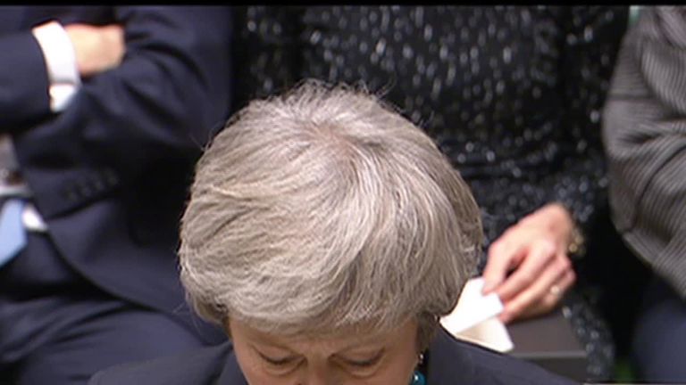 Theresa May explains to the House of Commons why she is delaying a crucial Brexit vote.