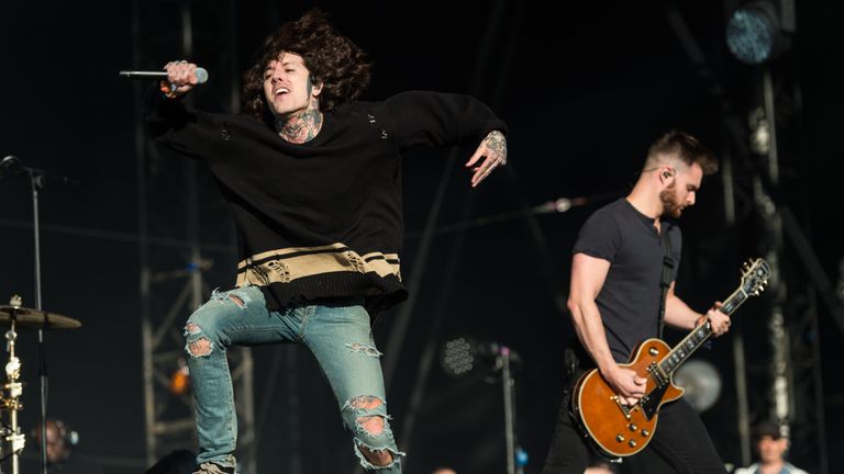 Bring Me The Horizon - pictured in 2016 - addressed the death on Twitter