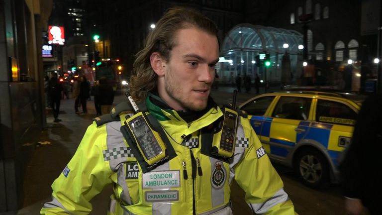 Callum, a paramedic with London Ambulance