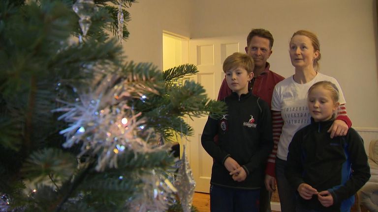 The Bronsdons from East Lothian have made an effort to have an ethical Christmas