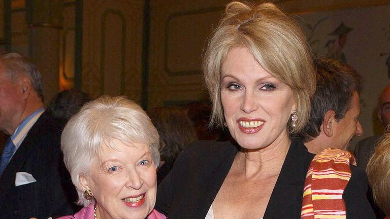 Dame June Whitfield and Joanna Lumley