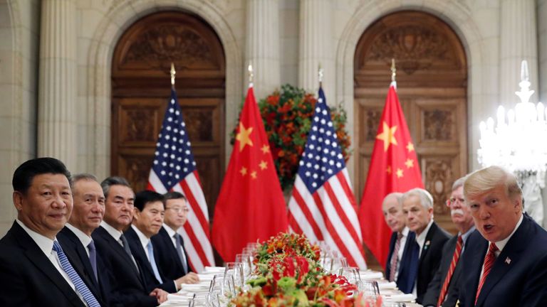 U.S. President Donald Trump and Chinese President Xi Jinping meet after the G20 in Buenos Aires 1/12/2018