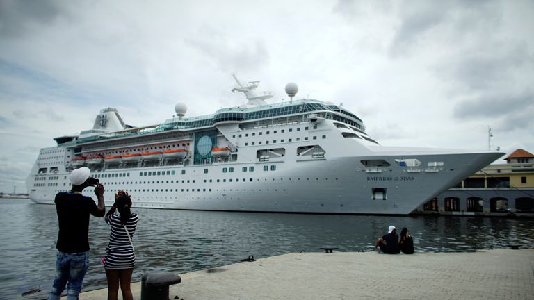 The cruise ship MS Empress of the Seas seen last year in Cuba