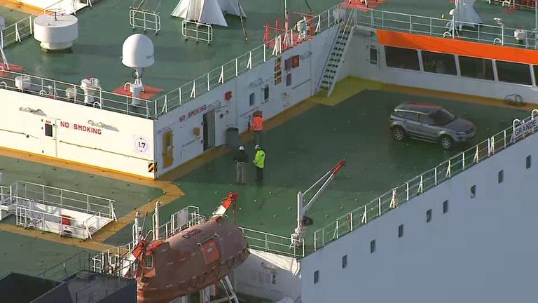 The stowaways became threatening on Friday morning