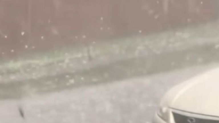 More golf ball-sized hail in Australia | World News | Sky News