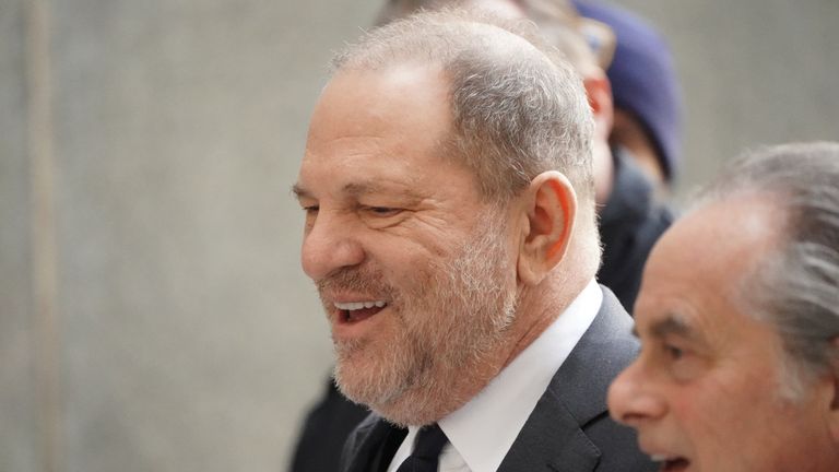 Harvey Weinstein arrives at New York Supreme Court with his attorney Benjamin Brafman 