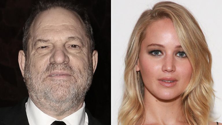 Harvey Weinstein is alleged to have bragged about sleeping with Jennifer Lawrence