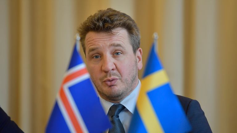 Icelandic foreign minister Gudlaugur Thordarson 
