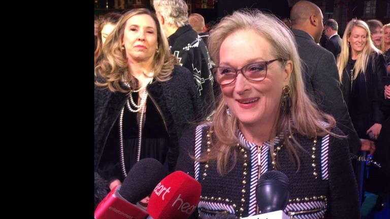 Meryl Streep and Ben Whishaw talked to Sky News about the new film Mary Poppins Returns.