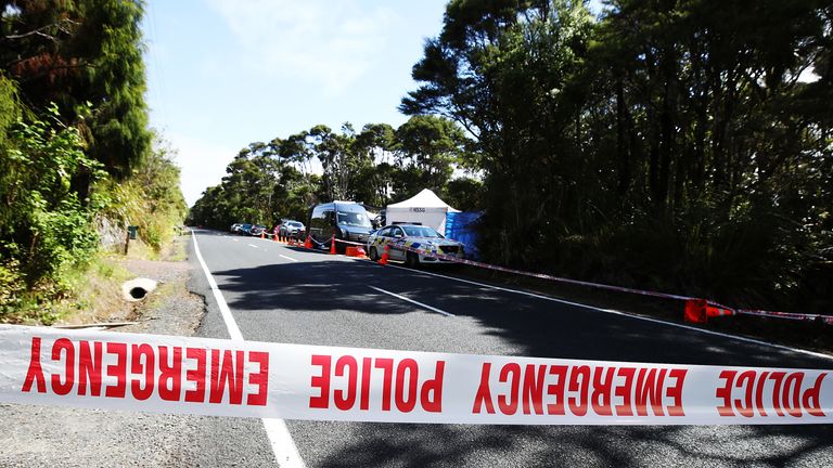 AUCKLAND, NEW ZEALAND - DECEMBER 09: The scene where the body of British tourist Grace Millane has been found by New Zealand police in the Waitakere Ranges on December 09, 2018 in Auckland, New Zealand. Police have been investigating the disappearance of 22-year-old British woman Grace Millane after she was last seen on Saturday December 1 in Auckland. (Photo by Hannah Peters/Getty Images)