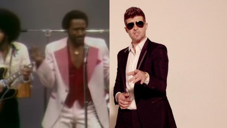 Marvin Gaye and Robin Thicke