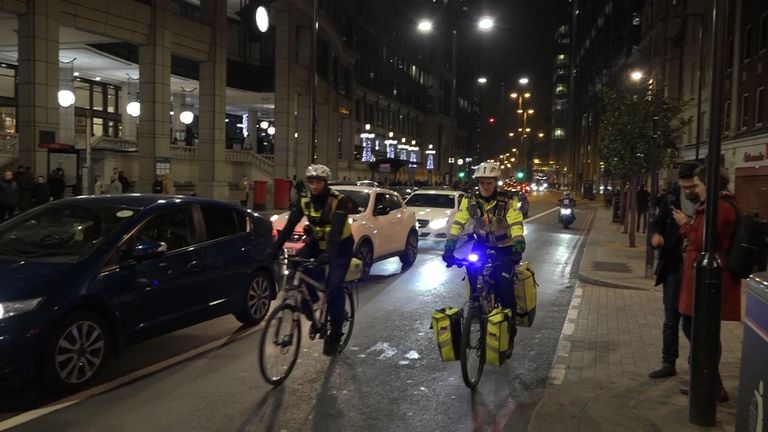 Stu and Callum are a police officer and paramedic on bicycles