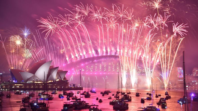 Sydney grabbed headlines with its usual spectacular display over the harbour