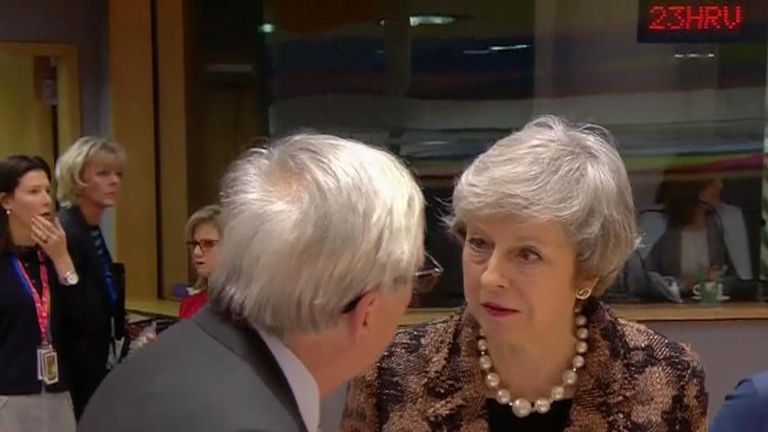 Prime Minister Theresa May and Juncker 
