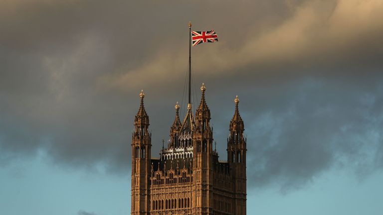 A Union flag flies from atop the Victoria Tower of the Palace of Westminster in central London, on December 7, 2018. - British MPs will hold a crucial vote on December 11 to approve or reject the Brexit deal agreed by Prime Minister Theresa May an EU leaders. (Photo by Daniel LEAL-OLIVAS / AFP) (Photo credit should read DANIEL LEAL-OLIVAS/AFP/Getty Images)
