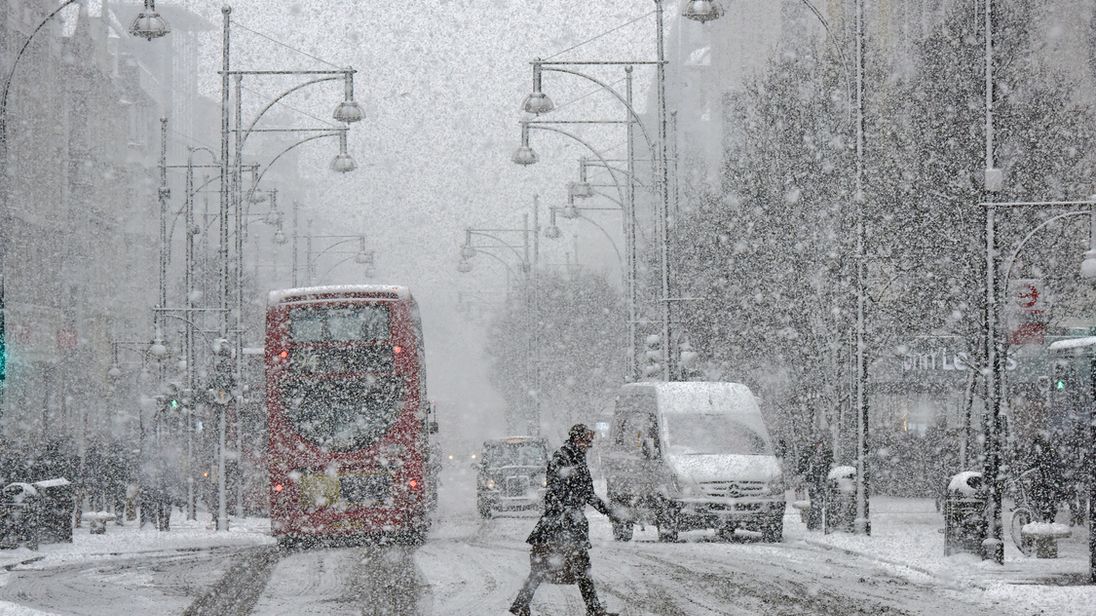 Weather warning for ice in UK with snow in some parts