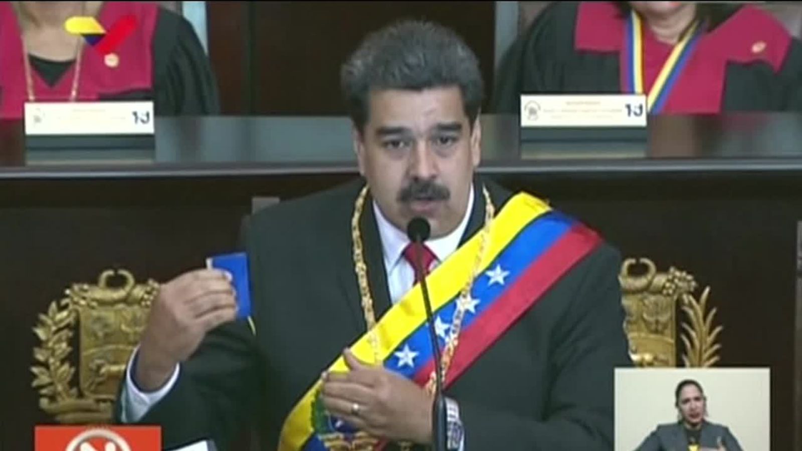 President Maduro: US an 'imperial threat' | News UK Video News | Sky News