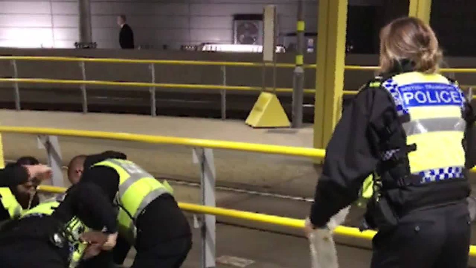 Moment Officers Arrest Manchester Stabbings Suspect | UK News | Sky News