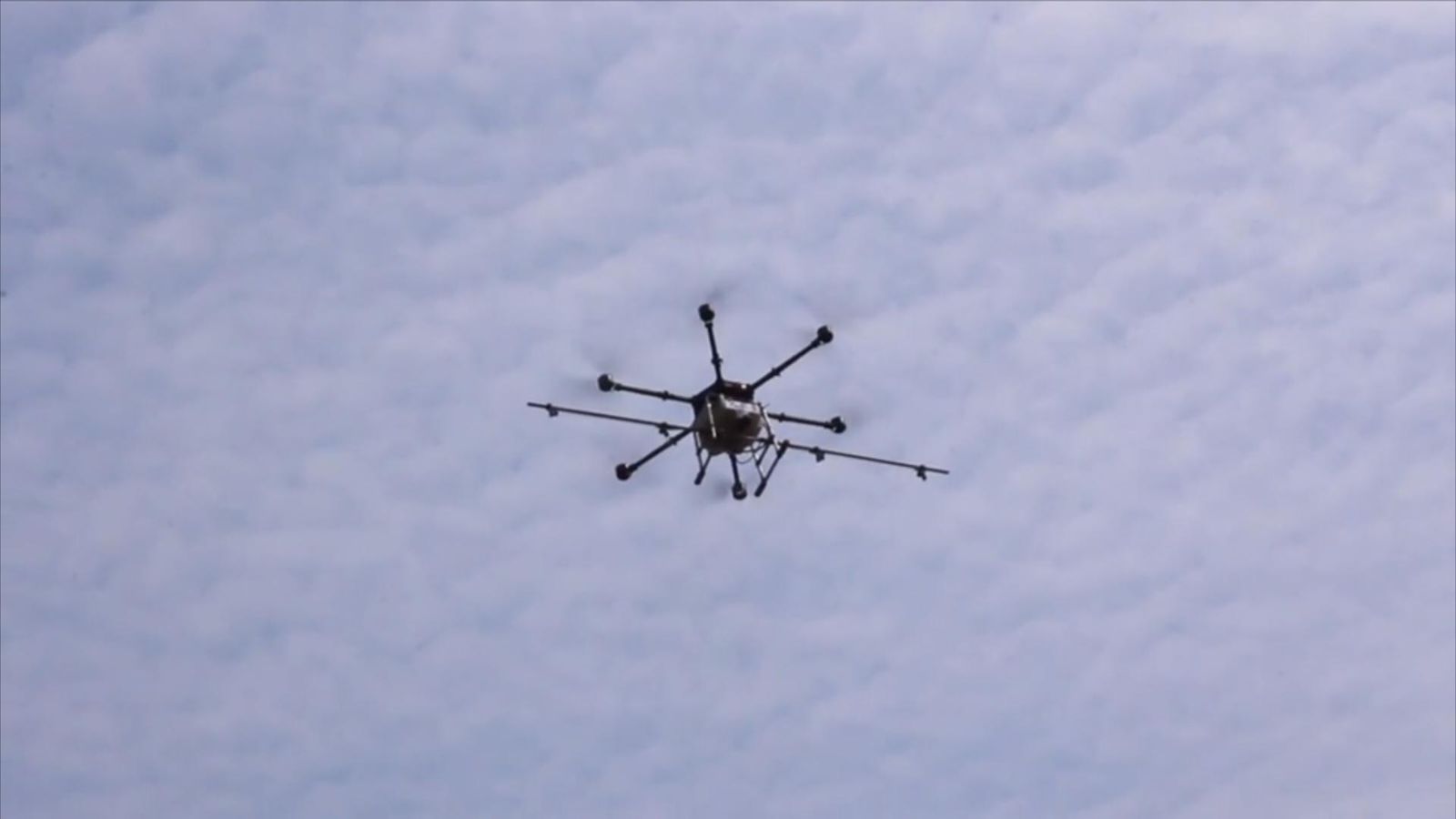 Drones used to fight air pollution World News Sky News