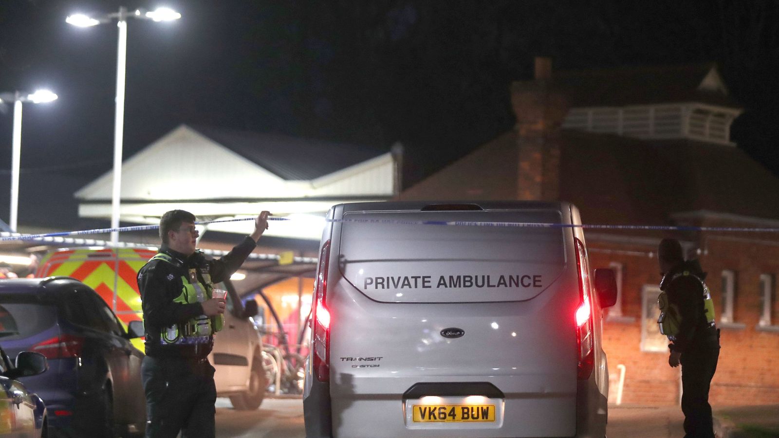 Man and woman arrested after Surrey train stabbing | UK News | Sky News