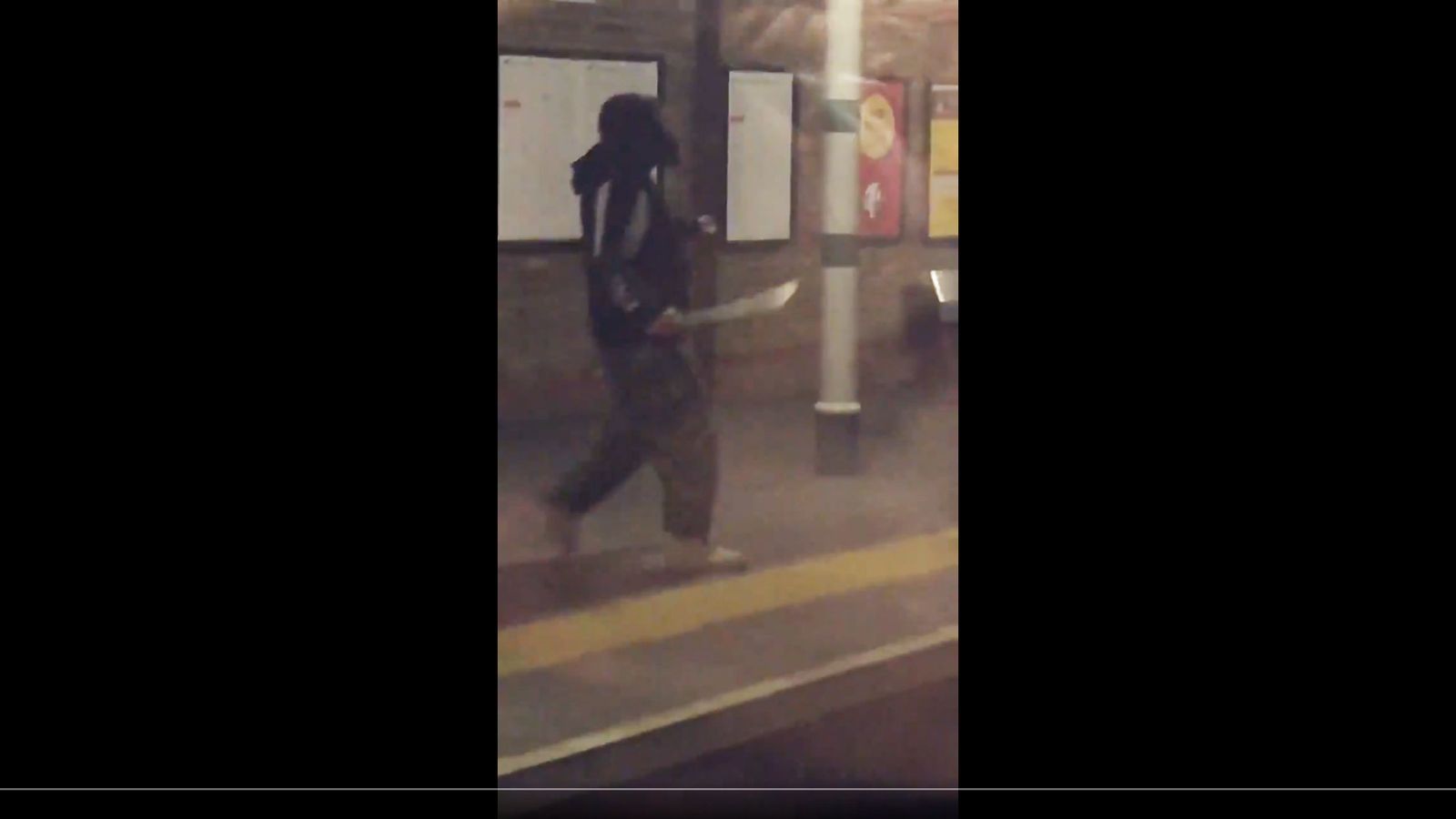 Man tasered after brandishing machete at south London train station