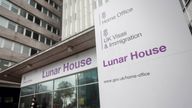 Lunar House in Croydon, south London which houses the headquarters of UK Visas and Immigration, a division of the Home Office