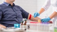 Blood donation sessions are being stopped in two centres for about eight weeks