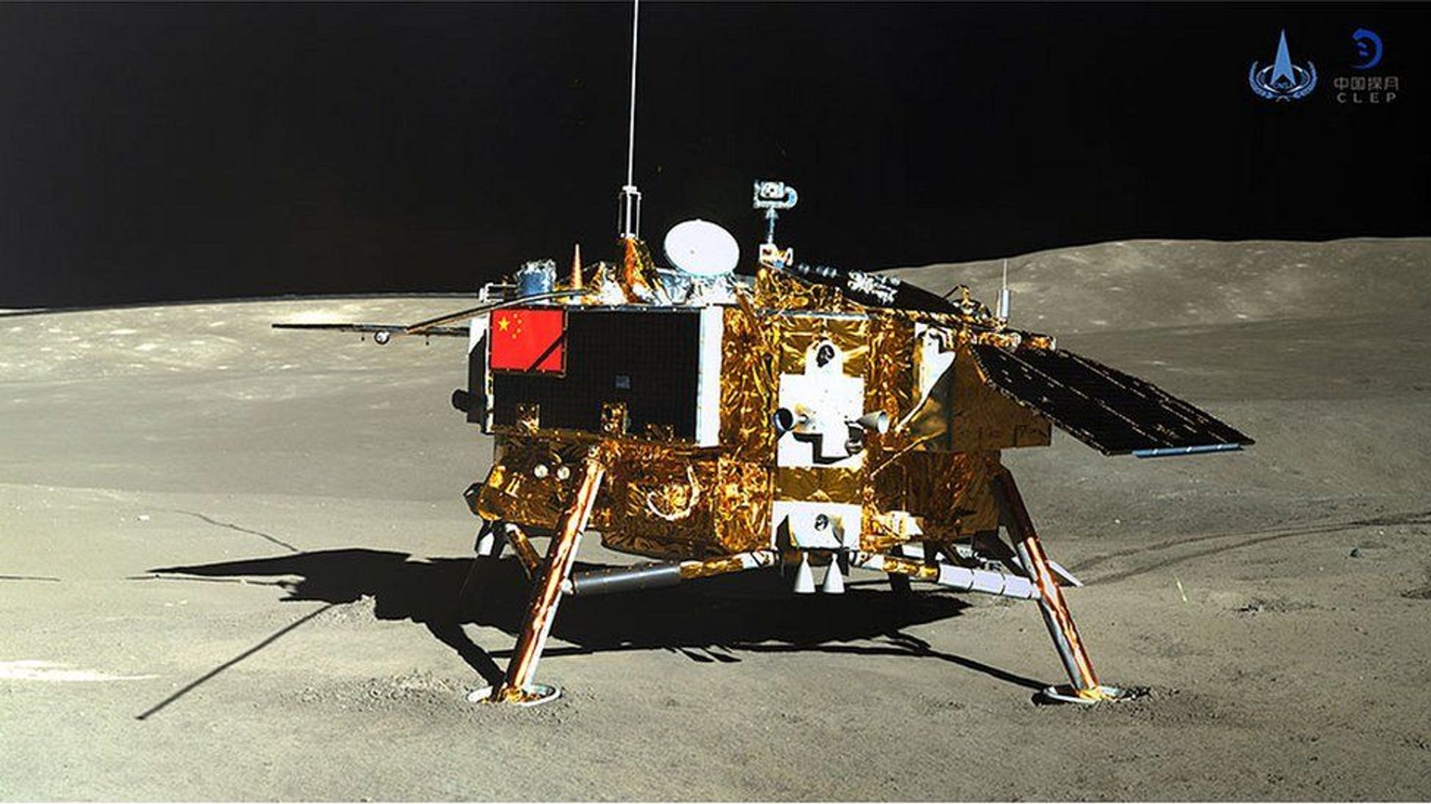 Far side of the moon China's lunar probes take pictures of each other
