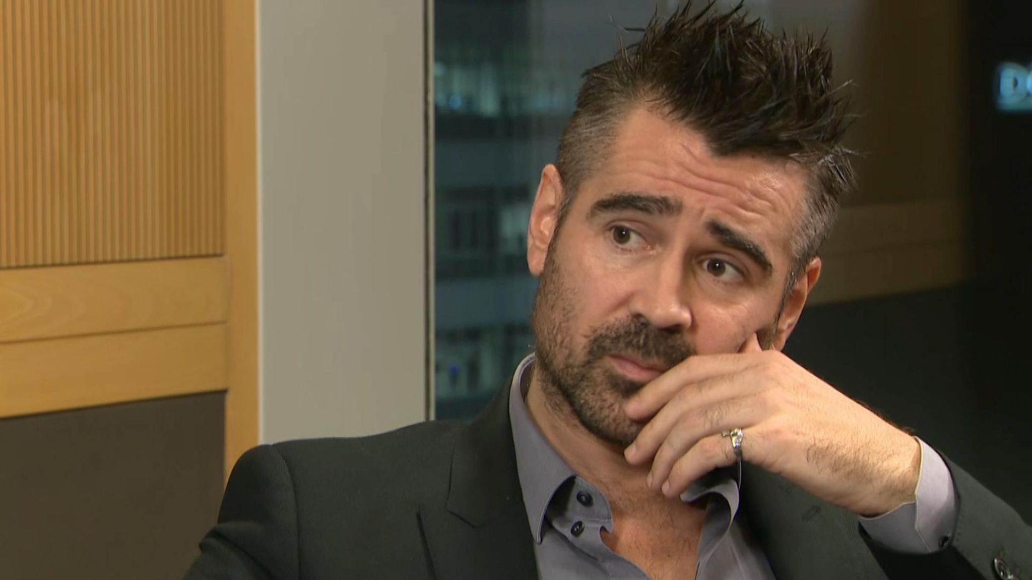 Colin Farrell Worries About Hard Border Politics News Sky News
