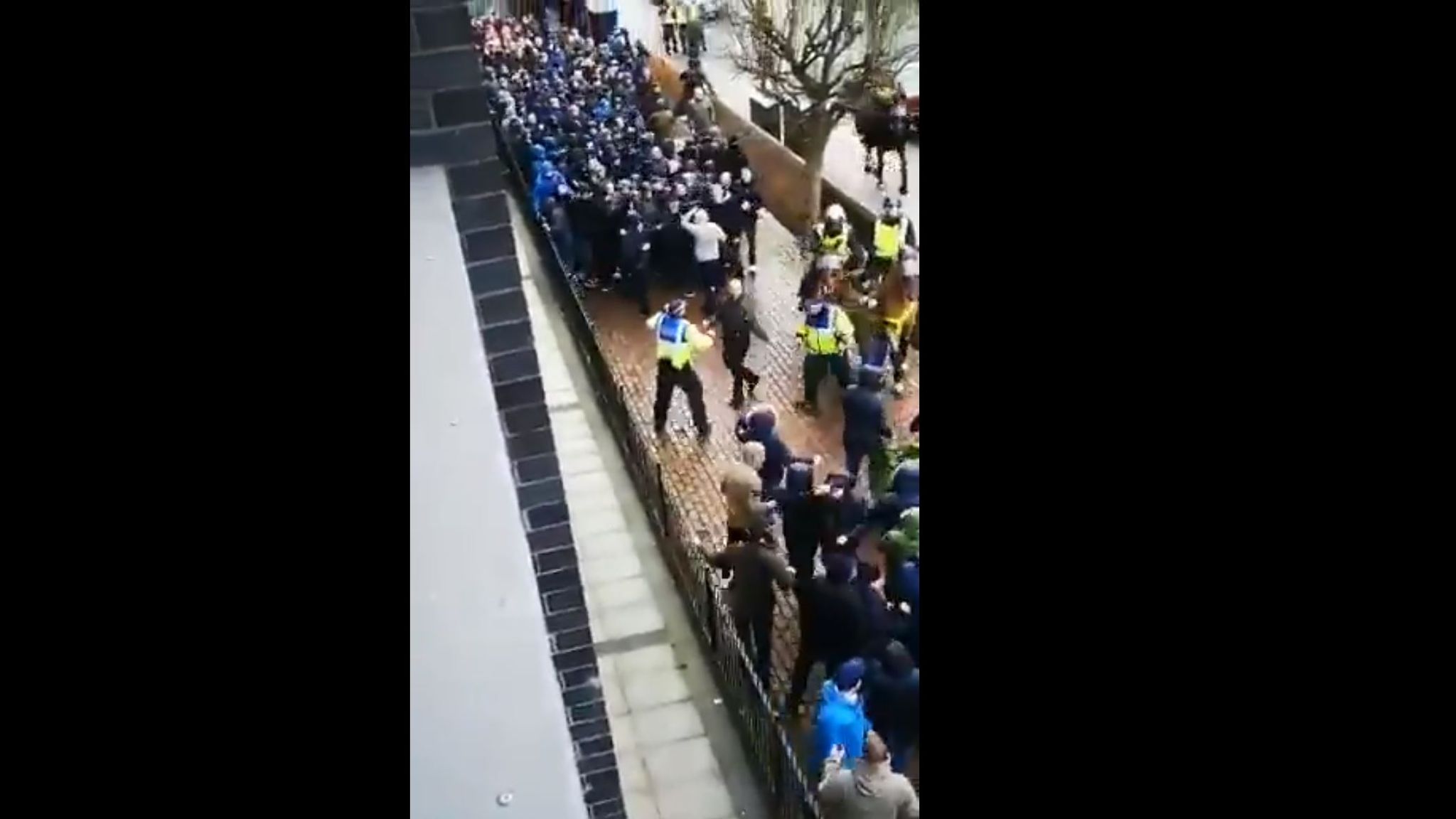 Millwall investigate racist chant video after fan violence UK News