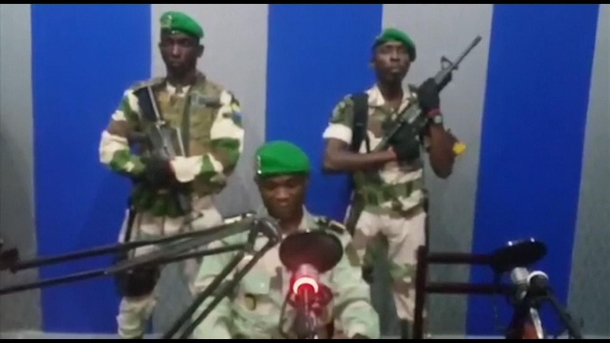 Gabon Coup Attempt Chief Rebel Arrested And Two Commandos Killed Says   Skynews Gabon Soldiers 4539621 