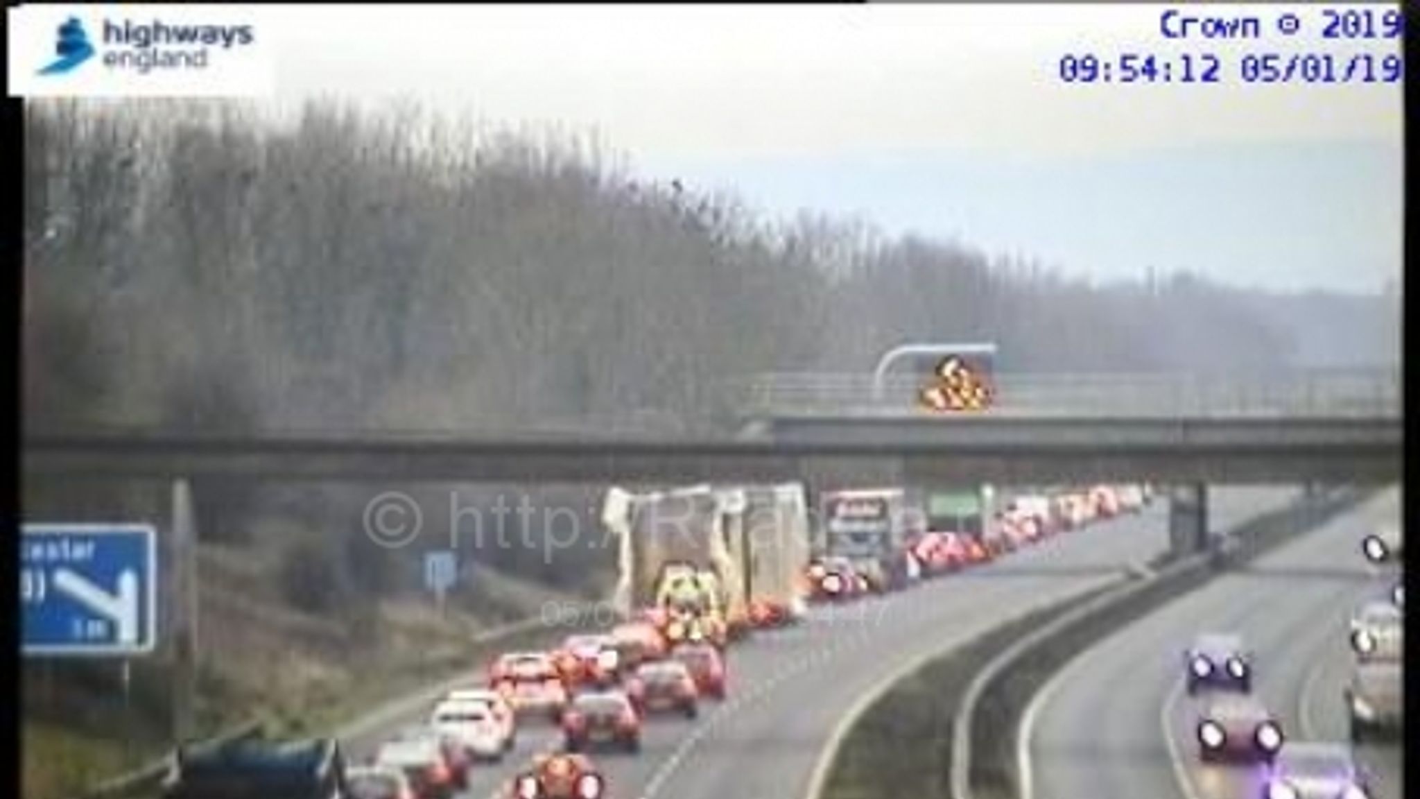 M5 motorway collision: Pedestrian killed in crash near Stroud | UK News ...